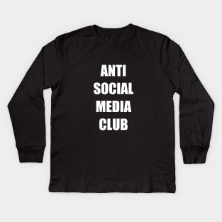 Anti Social Media Club Kids Long Sleeve T-Shirt